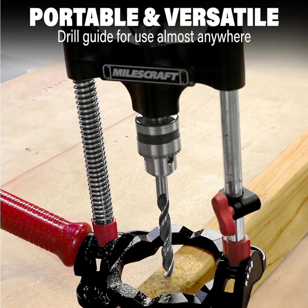 Portable Drill Guide - Black and Red